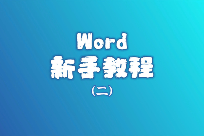 Word新手教程（二）